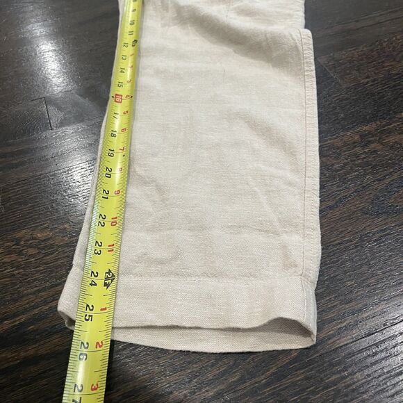 Gap Easy Pants Cargo Women’s Small Beige Sand Khaki Ankle Drawstring Beachy - Picture 8 of 8